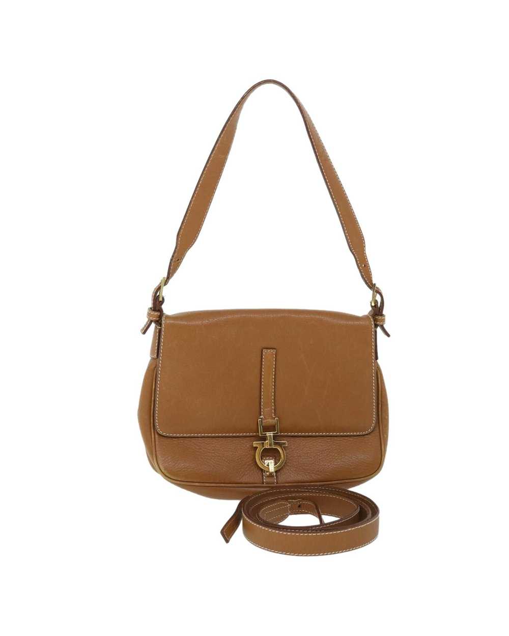 Salvatore Ferragamo Elegant Brown Leather Bag - image 1
