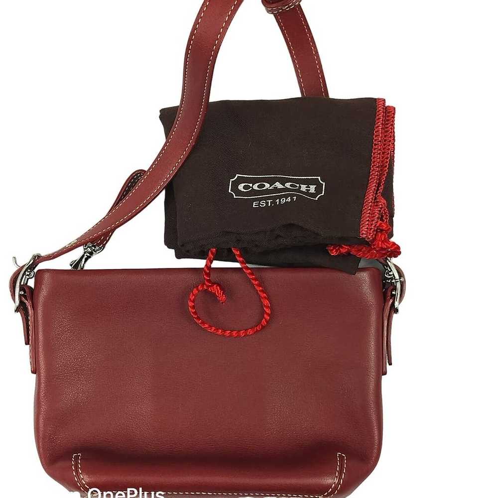 COACH NWOT SMALL, ZIP CLOSURE, LIPSTICK RED, TOTE… - image 2