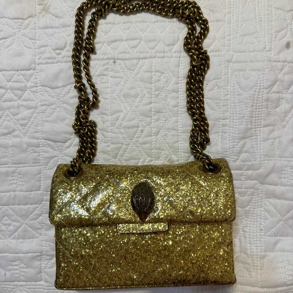 gold kurt geiger mini purse - image 3