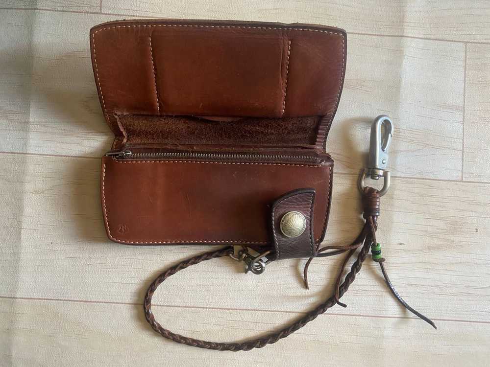 美品 RED MOON PAILOT  Long Wallet Patina | Redmoon Pailot River Long Wallet - Okayama Denim