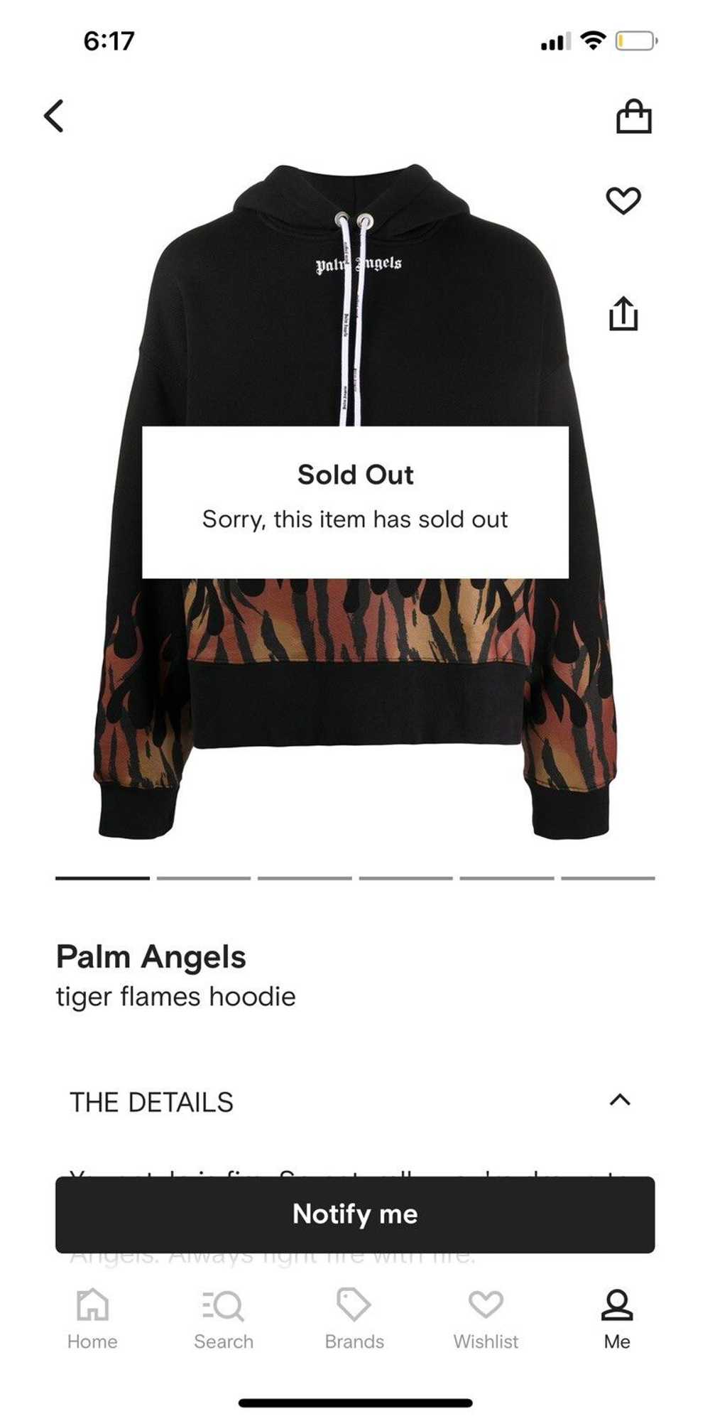 Palm Angels Palm Angles Tiger Flames Hoodie - image 12