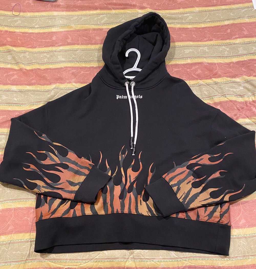 Palm Angels Palm Angles Tiger Flames Hoodie - image 1