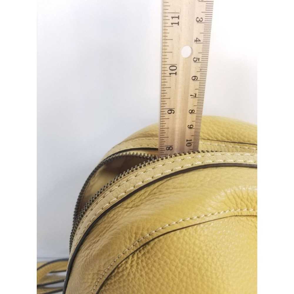 Coach (C8603) Mini Court Retro Yellow Pebbled Lea… - image 11