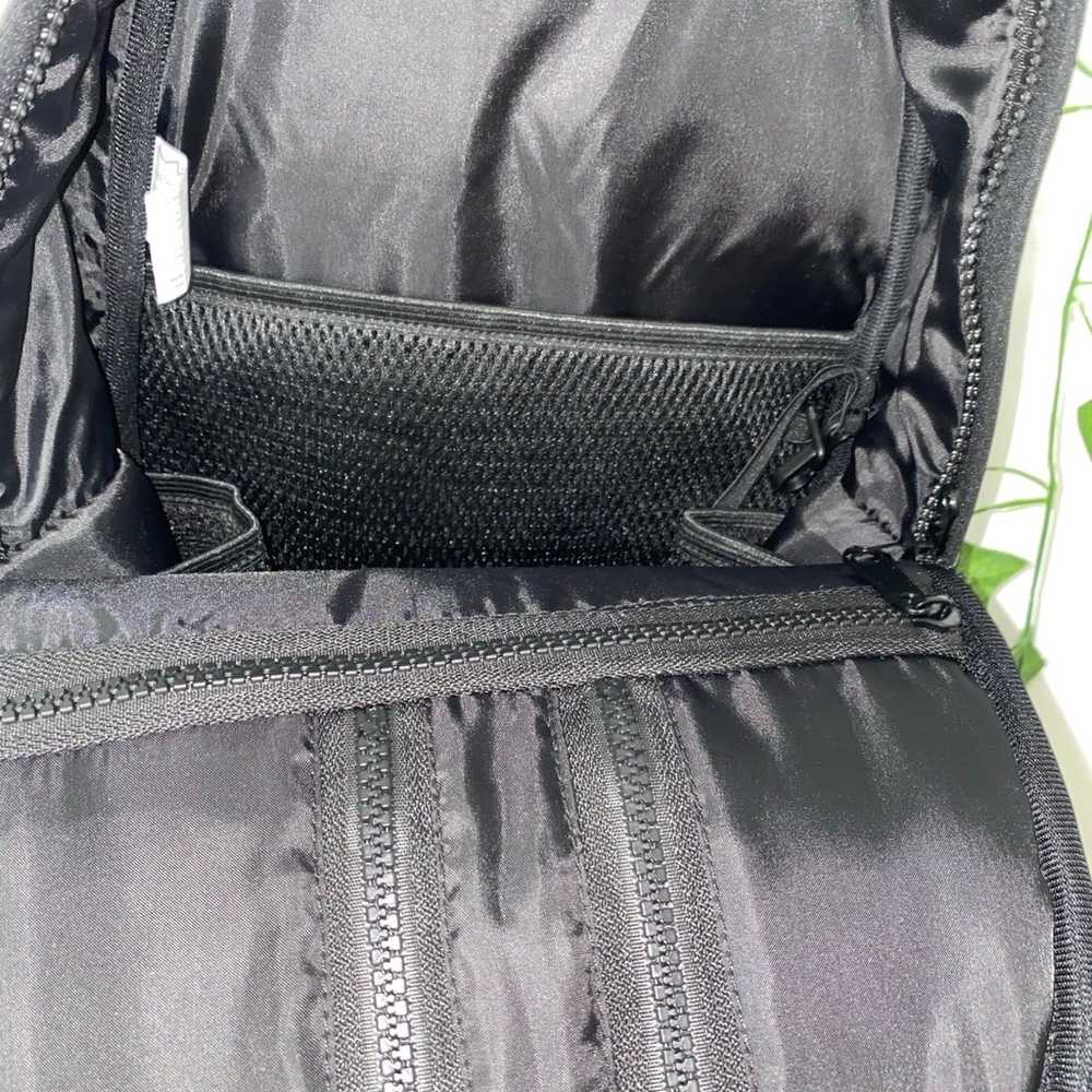 NWOT MAC cosmetics black neoprene backpack - image 5