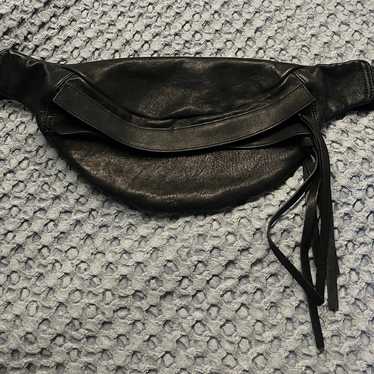 Yvonne Kone Black Leather Crossbody Bag