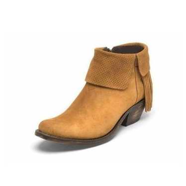 JUSTIN Reba Brown Suede Ankle Boots Size 8.5B