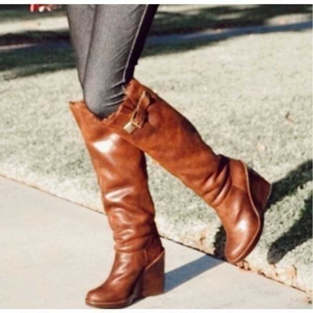 Michael Kors Calista Brown Faux Fur Lined Boots, … - image 2