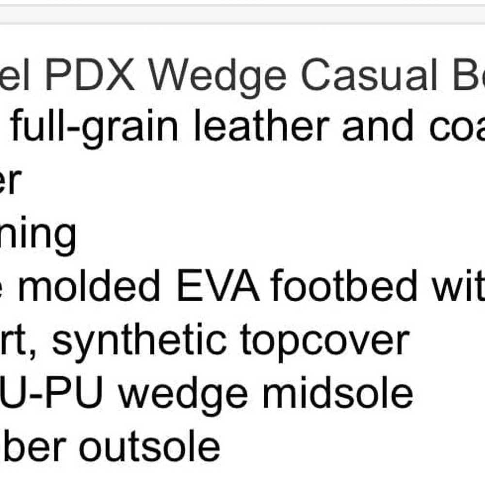 SOREL PDX Wedge Bootie Leather/Canvas Waterproof … - image 10