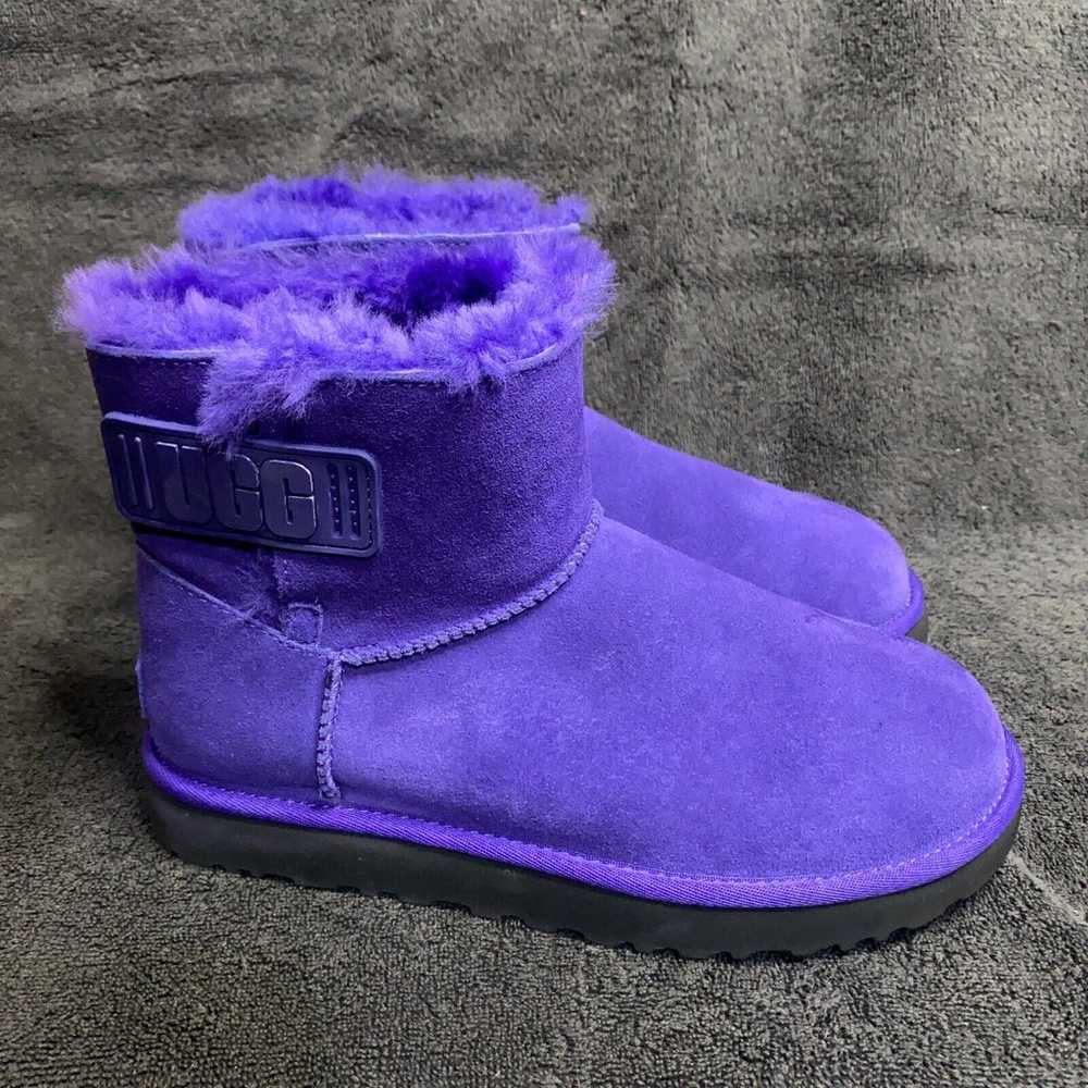 UGG MINI BAILEY LOGO STRAP VIOLET NIGHT LEATHER W… - image 1