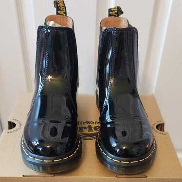 Dr. Martens Patent Lamper Boot on Black