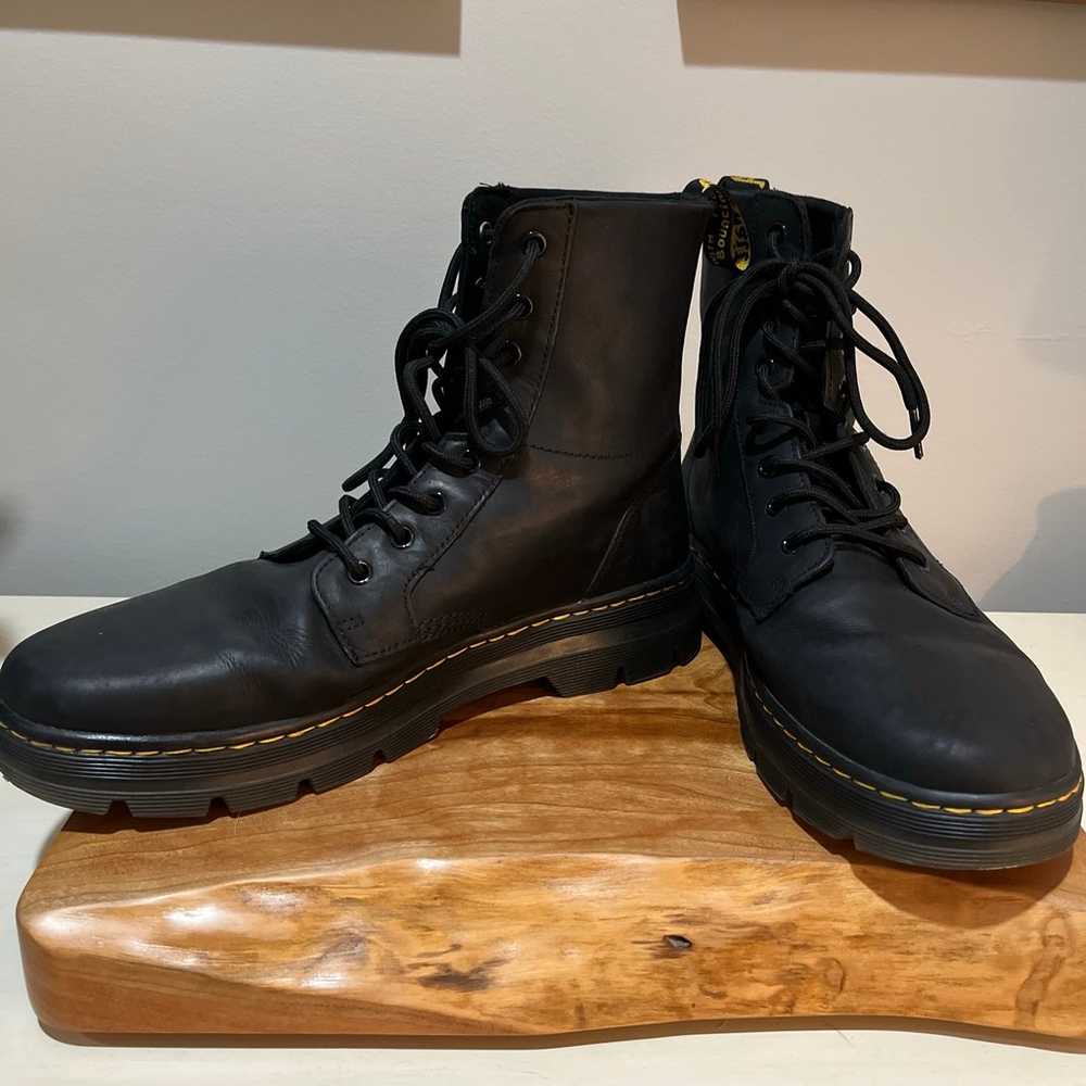 Dr. Martens Combs Leather boots combat Black Mens… - image 2