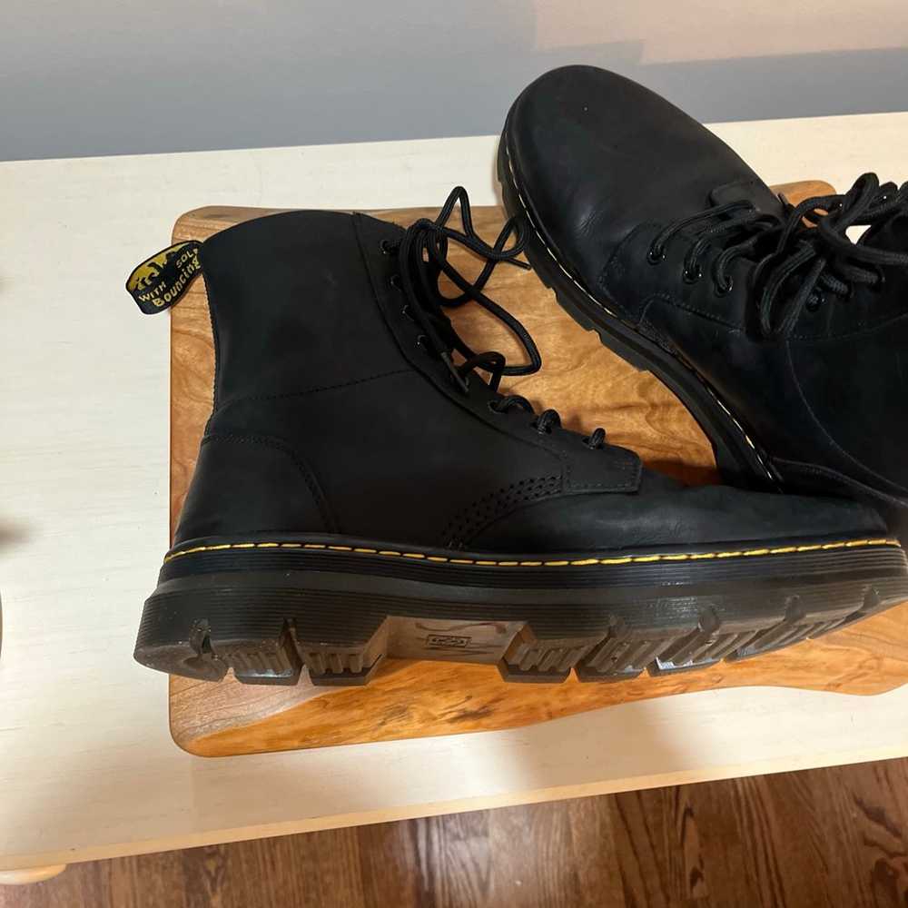 Dr. Martens Combs Leather boots combat Black Mens… - image 4