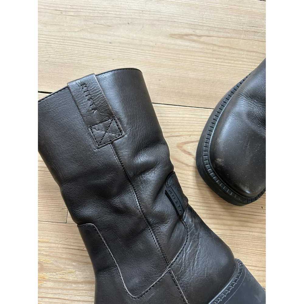 Miista Leather biker boots - image 7