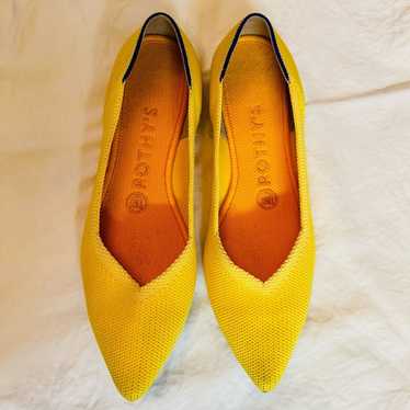 Rothy’s The Point Marigold Yellow Point Toe Flats… - image 1