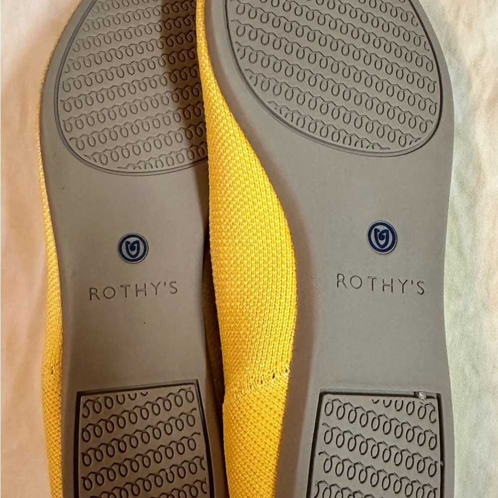 Rothy’s The Point Marigold Yellow Point Toe Flats… - image 3