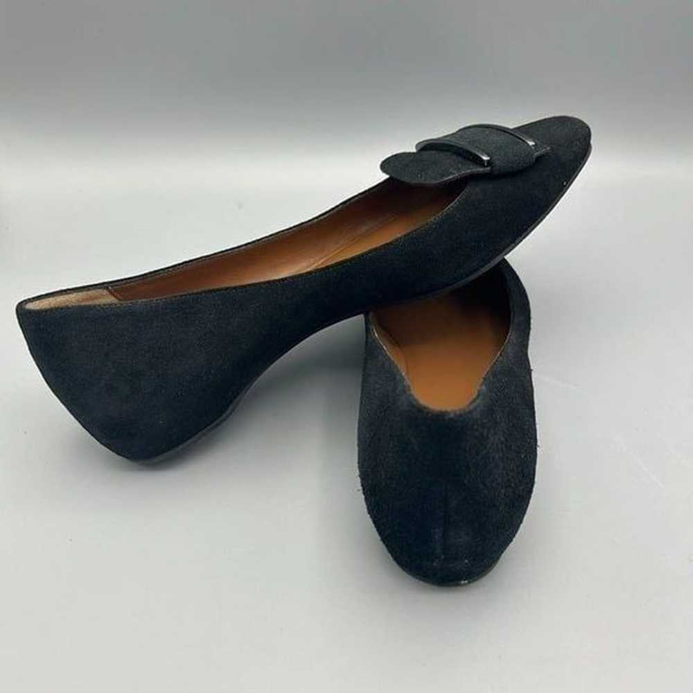Women's Aquatalia Size 7 Black Suede Flats Loafer… - image 6
