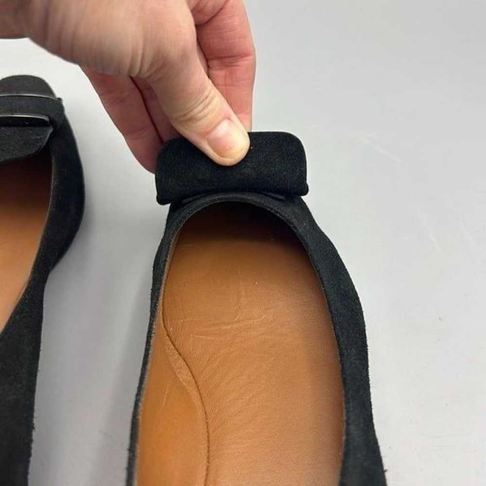 Women's Aquatalia Size 7 Black Suede Flats Loafer… - image 9