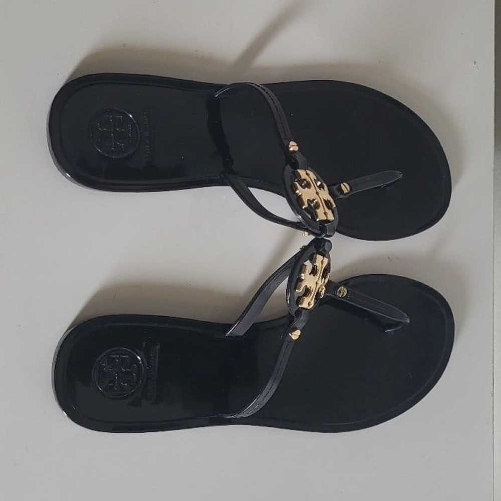 Tory Burch Mini Miller Jelly Black Thong Sandals … - image 4