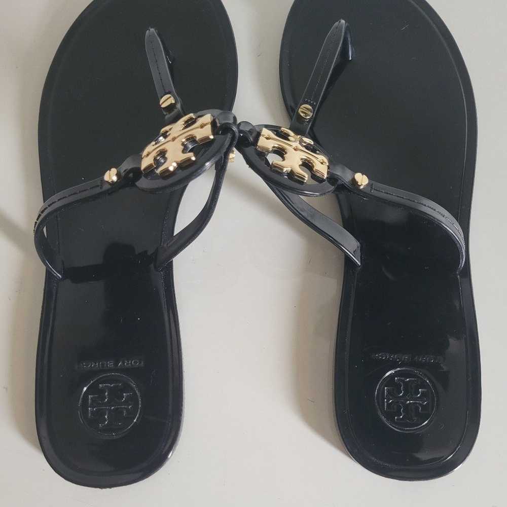 Tory Burch Mini Miller Jelly Black Thong Sandals … - image 5