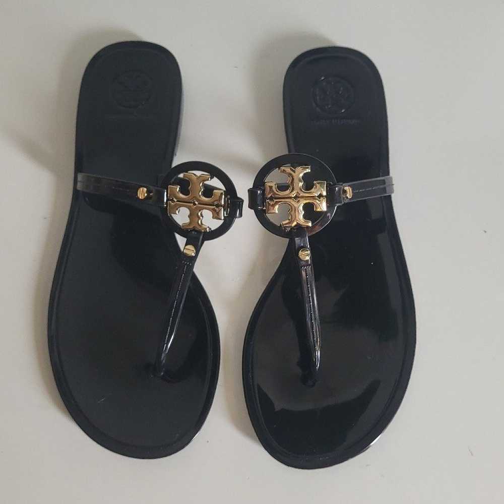 Tory Burch Mini Miller Jelly Black Thong Sandals … - image 6