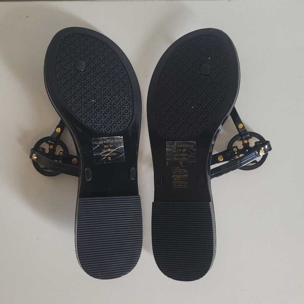 Tory Burch Mini Miller Jelly Black Thong Sandals … - image 7