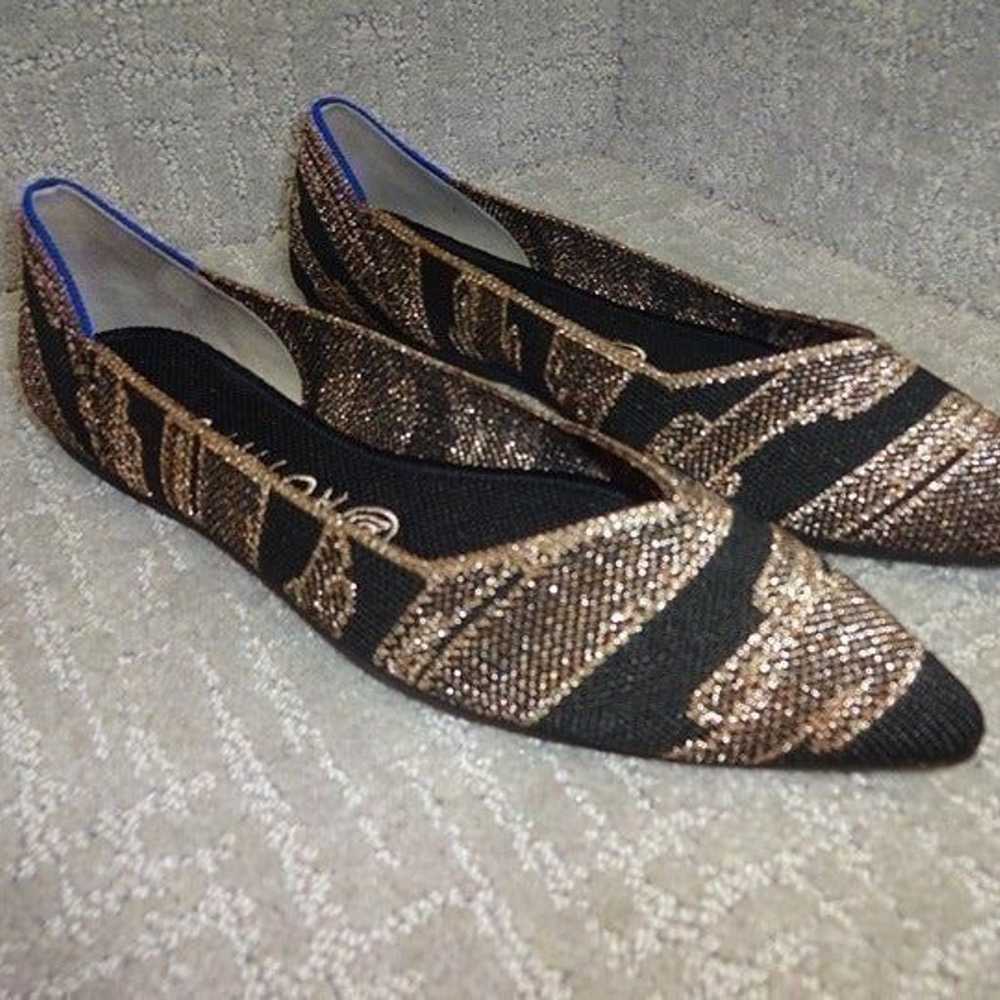 Rothy’s The Point Women's Size 8 Golden Shimmer P… - image 12