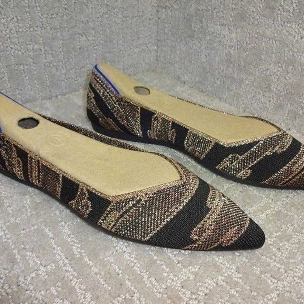 Rothy’s The Point Women's Size 8 Golden Shimmer P… - image 6