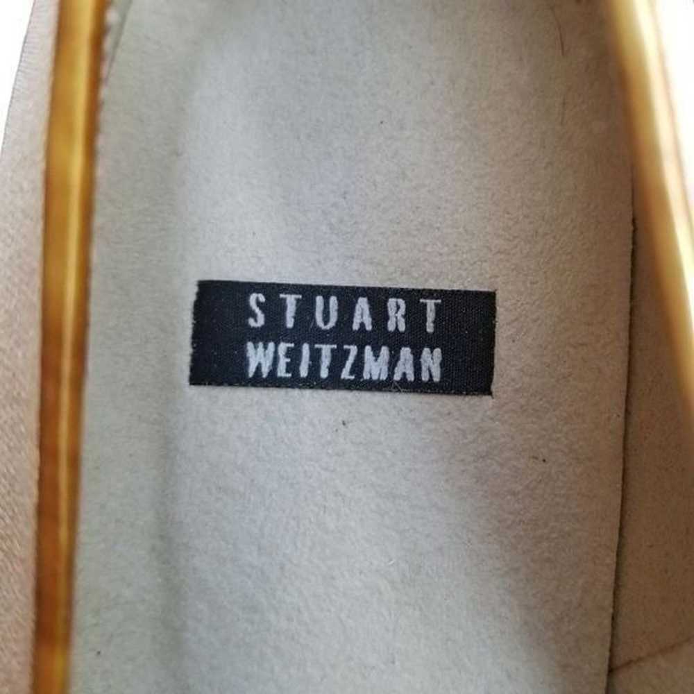 Stuart Weitzman Vintage Beige Loafers with Gold B… - image 7