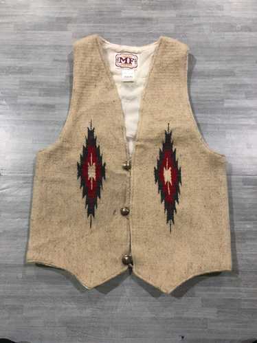 Native × Navajo × Vintage Vintage Chimayo Wool No… - image 1