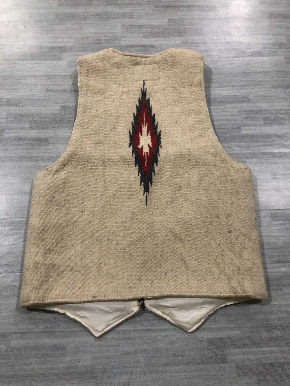 Native × Navajo × Vintage Vintage Chimayo Wool No… - image 2