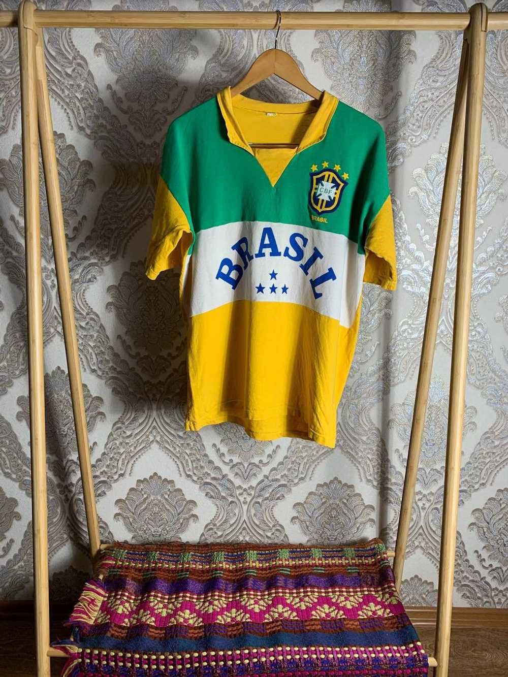 Penalty Brazil × Soccer Jersey × Vintage VERY RAR… - image 3