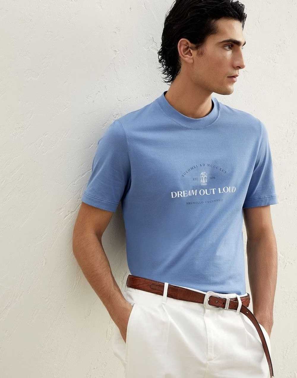 Brunello Cucinelli o1w1db10524 T-Shirts in Blue - image 3