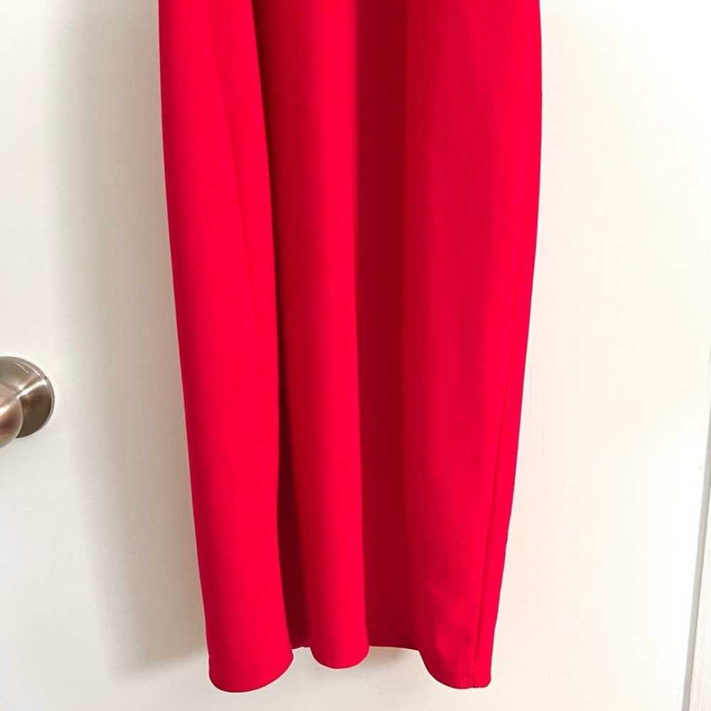 Mustard Seed Red Halter Fitted Midi Cocktail Dres… - image 6