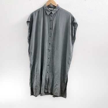 UNIQLO Linen/ Rayon Blend Short Sleeves Oversized… - image 1