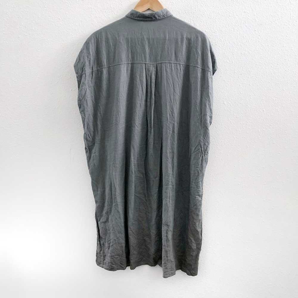 UNIQLO Linen/ Rayon Blend Short Sleeves Oversized… - image 2