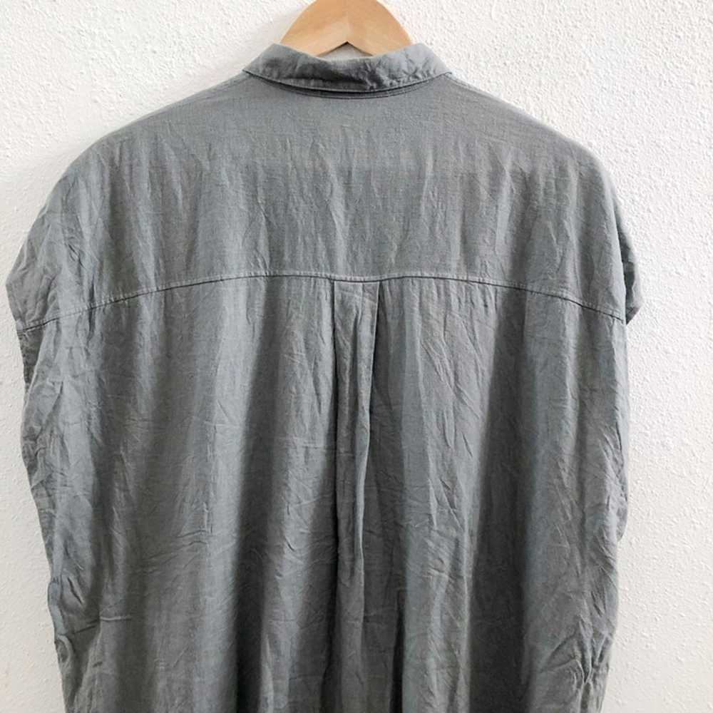 UNIQLO Linen/ Rayon Blend Short Sleeves Oversized… - image 3