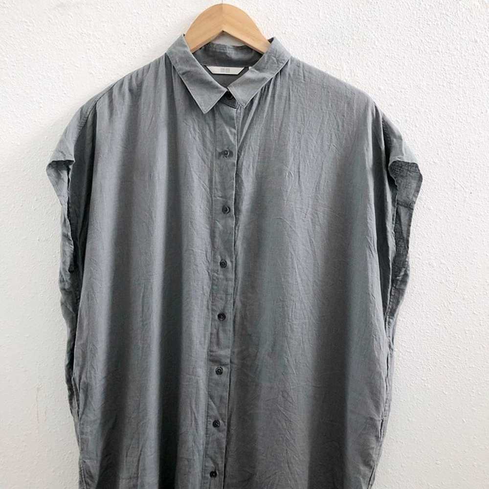 UNIQLO Linen/ Rayon Blend Short Sleeves Oversized… - image 5