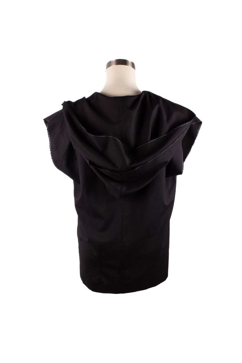 Dior DIOR HOMME BLACK WOOL DOUBLE HOODED CAP SLEE… - image 4