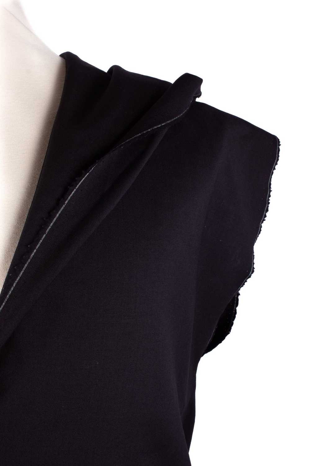 Dior DIOR HOMME BLACK WOOL DOUBLE HOODED CAP SLEE… - image 5