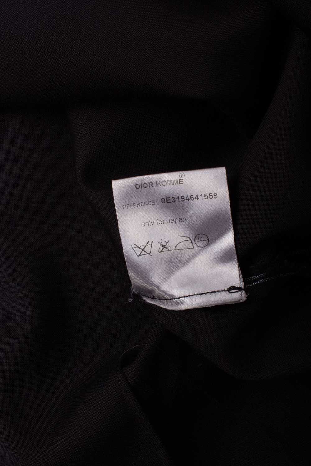 Dior DIOR HOMME BLACK WOOL DOUBLE HOODED CAP SLEE… - image 8