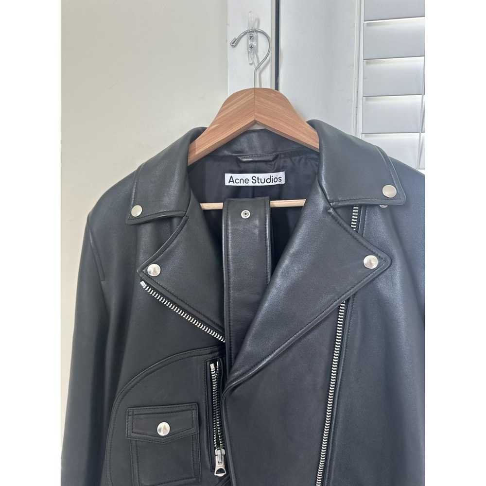 Acne Studios Leather biker jacket - image 3