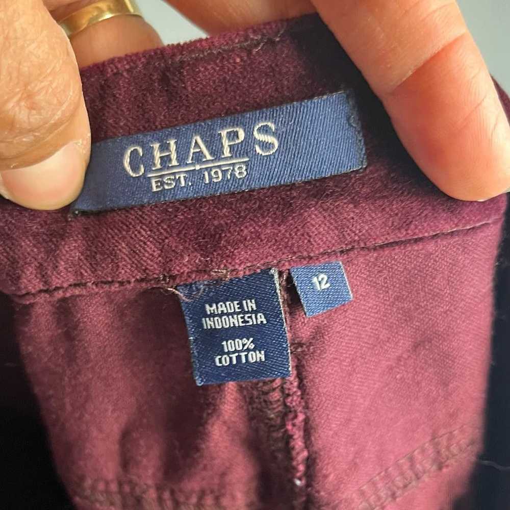 Chaps Chaps Ralph Lauren Soft Velour Pants Women'… - image 7