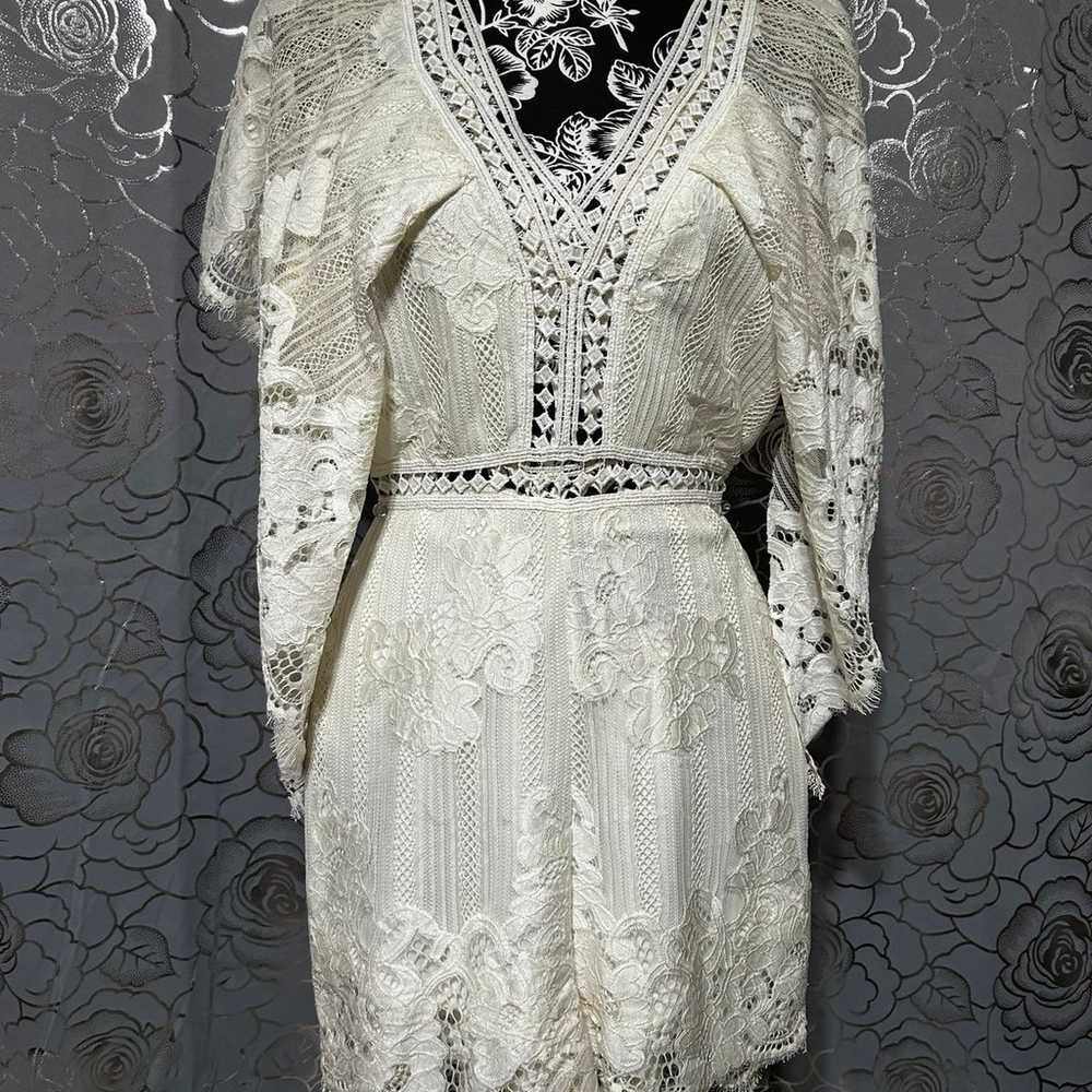 Beautiful Romantic Floral Lace Romper by Signatur… - image 8