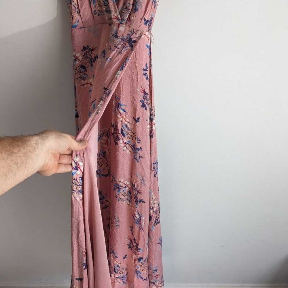 Lulu's Fiorire Rose Floral Print Wrap Maxi Dress - image 5