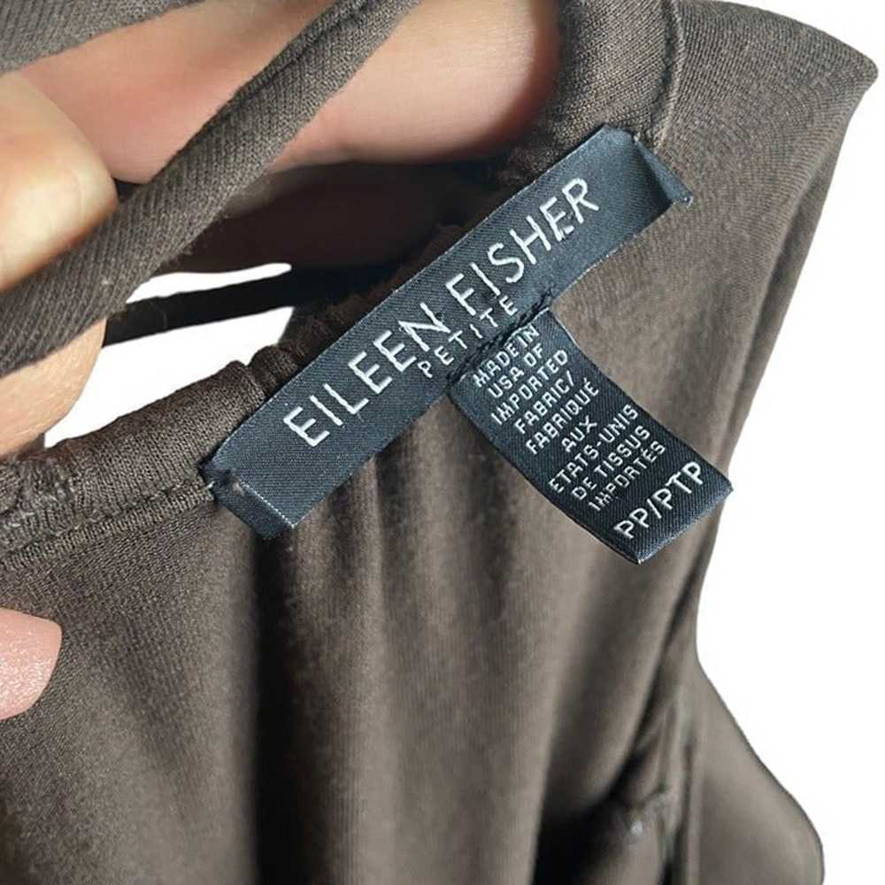 Eileen Fisher Petite size 2/4 brown maxi dress ta… - image 6
