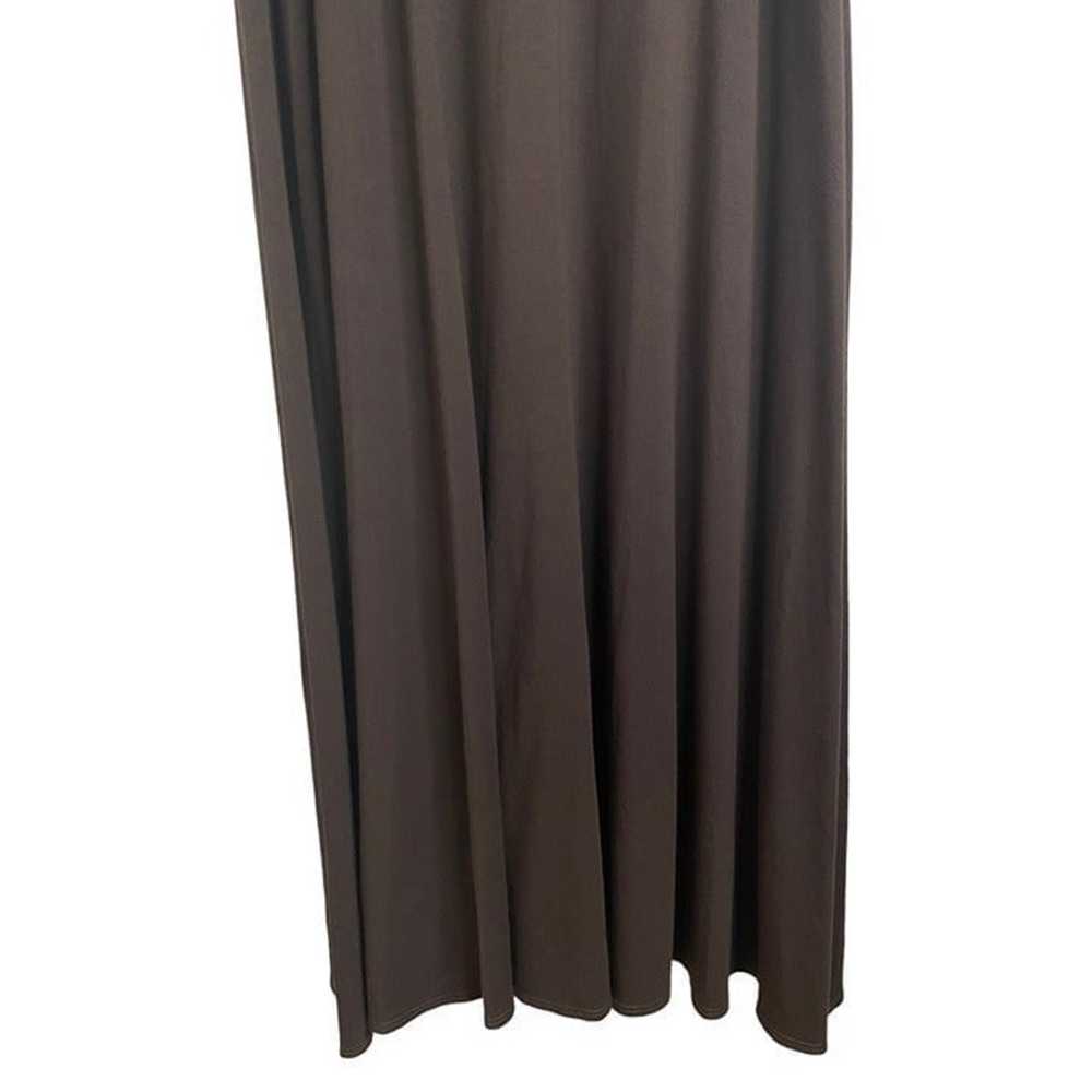 Eileen Fisher Petite size 2/4 brown maxi dress ta… - image 8