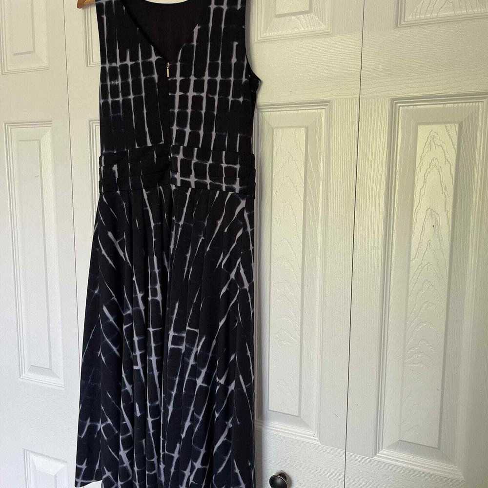 Women’s Donna Karen Navy Tie Dye Dress Size Small - image 7