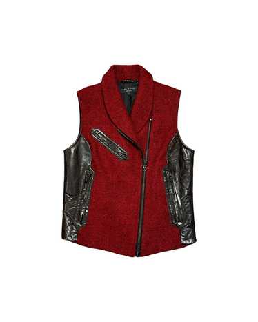 Rag & Bone Rag & Bone harris tweed leather vest - image 1