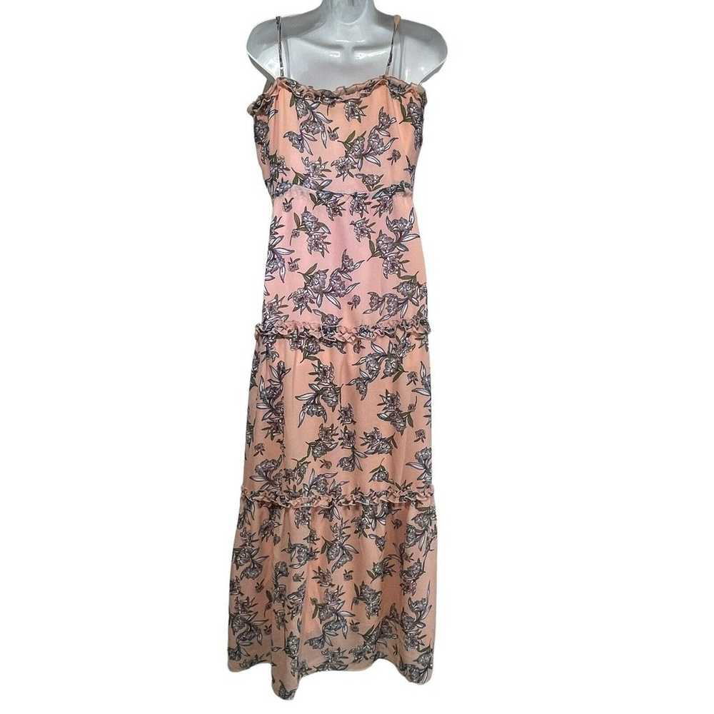 heartloom pink floral long maxi tier dress Size S - image 2