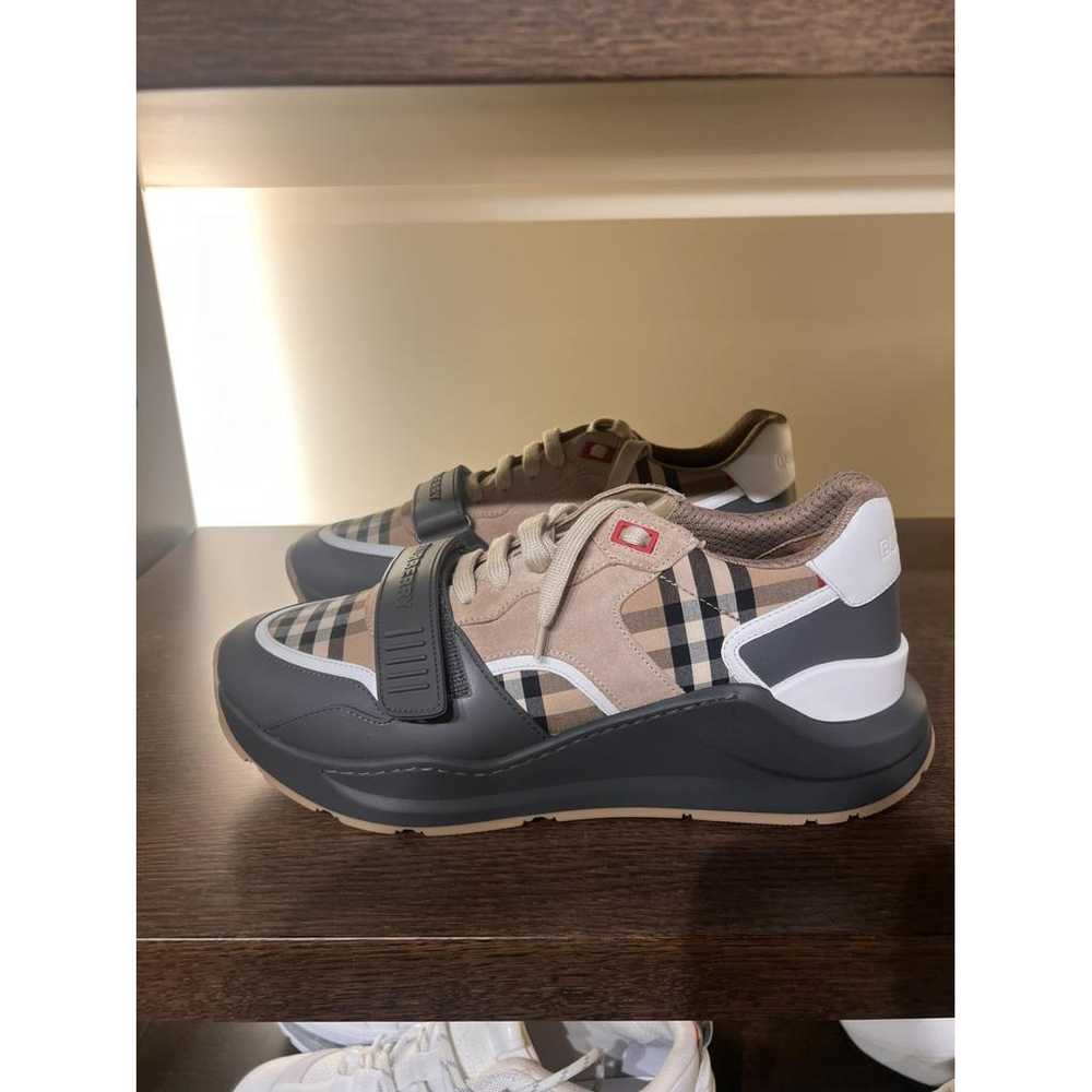 Burberry Regis leather high trainers - image 2
